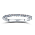 Damen Zarter Bandring mit funkelndem Zirkonia-Besatz Shop Nory
