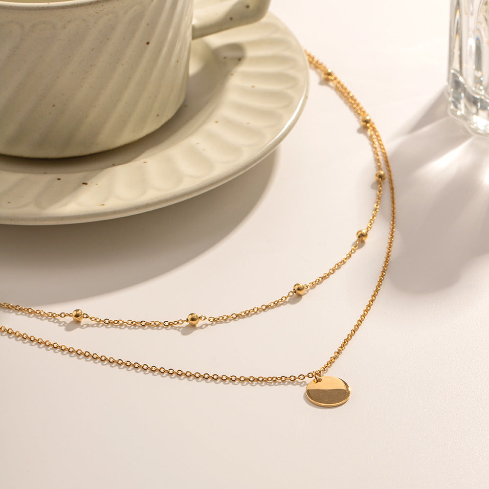 Damen Halskette mit mehrlagigem Design und funkelnden Zirkonia Shop Nory