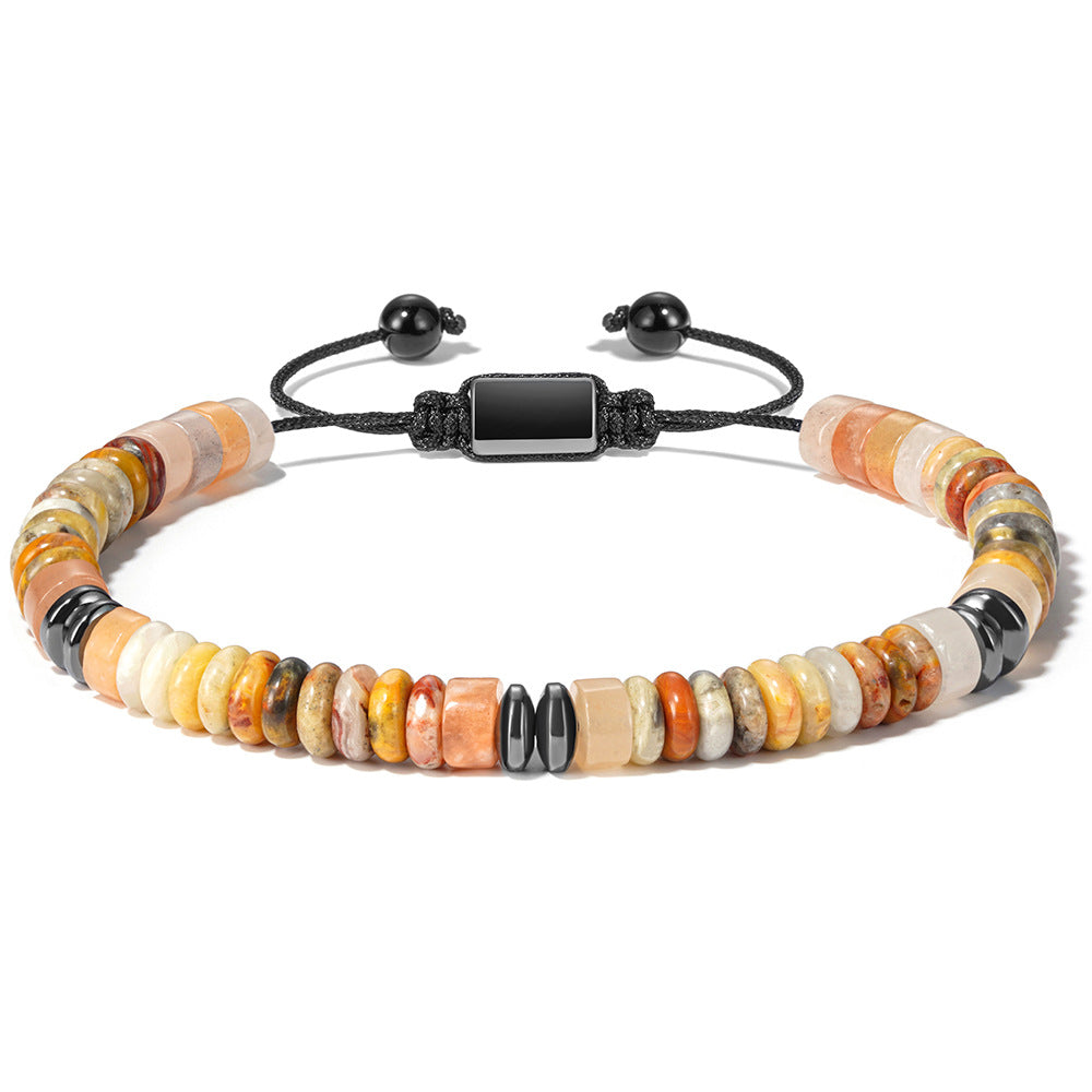 Damen Armband mit elastischen Steinperlen und verstellbarem Zugverschluss Shop Nory
