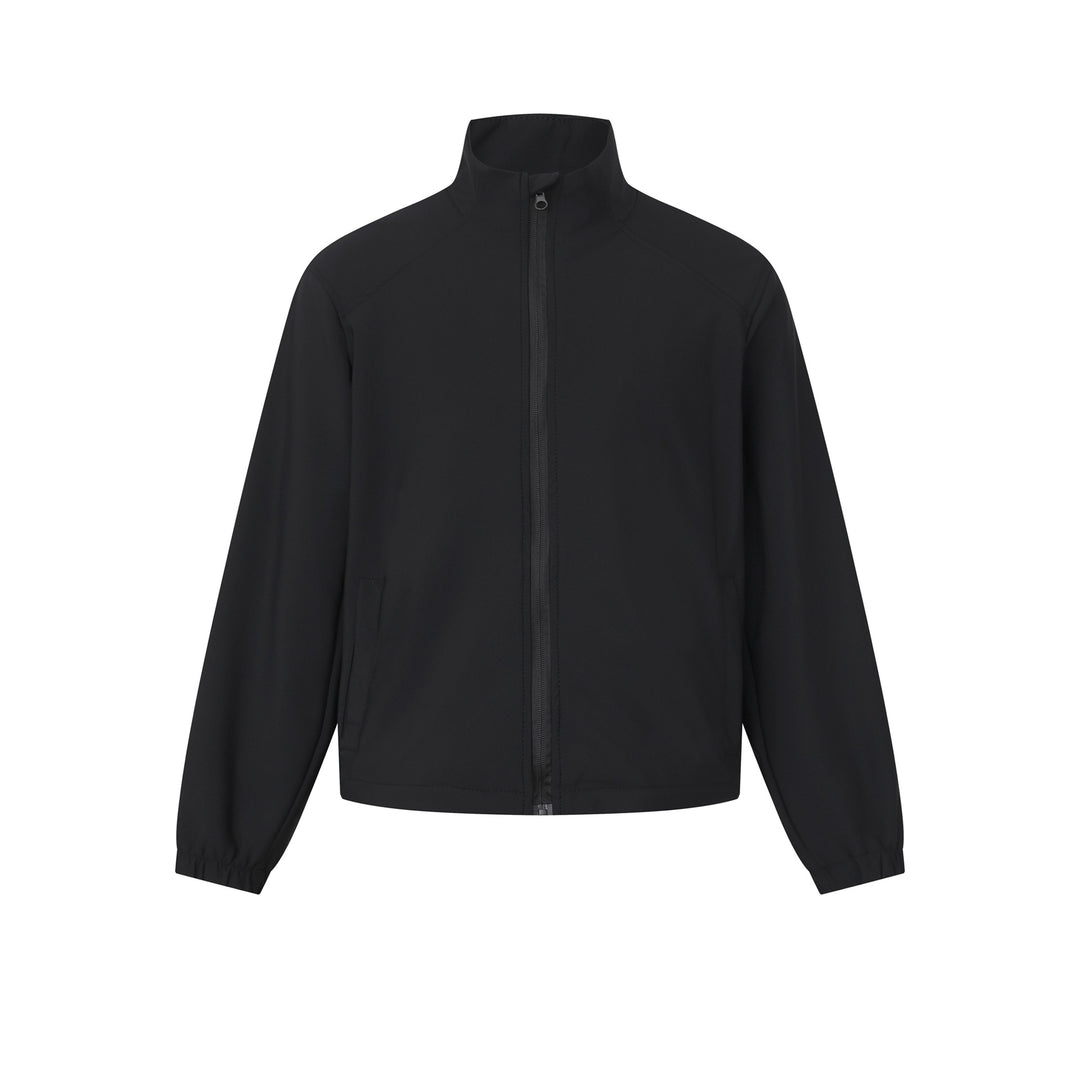 Unisex Kurz geschnittene leichte Softshelljacke mit Stehkragen und elastischen Bündchen Shop Nory