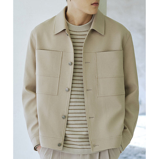 Herren Boxy-Hemdjacke mit großformatigen aufgesetzten Brusttaschen Shop Nory