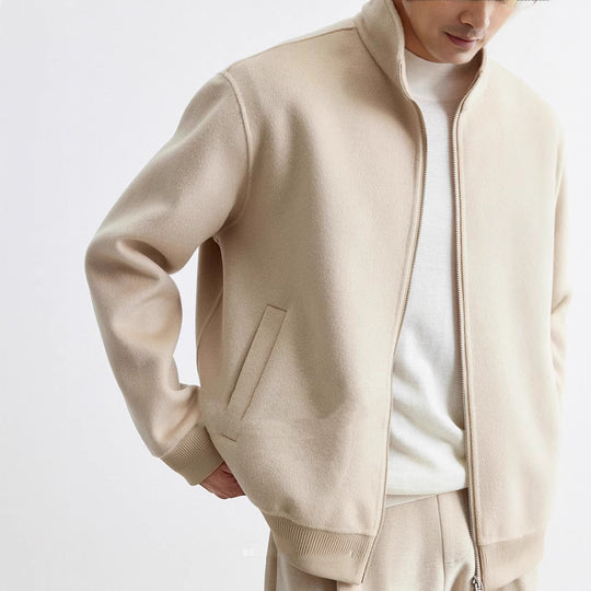 Herren Reißverschluss-Wollblouson mit Stehkragen Shop Nory