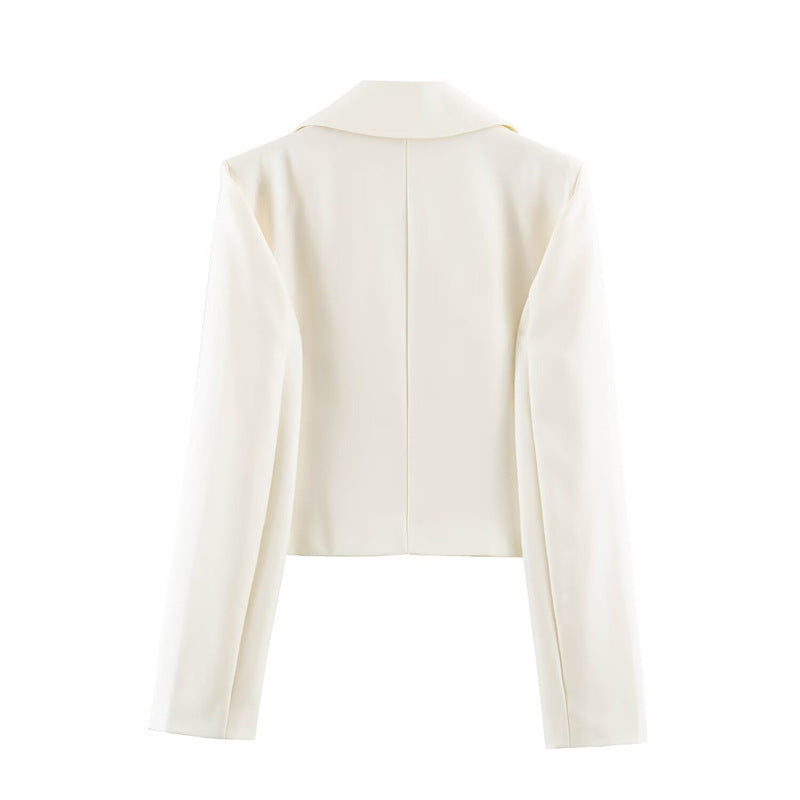 Damen Kurzblazer mit taillierter Silhouette und überschnittenem Schalkragen Shop Nory
