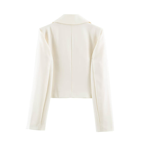 Damen Kurzblazer mit taillierter Silhouette und überschnittenem Schalkragen Shop Nory
