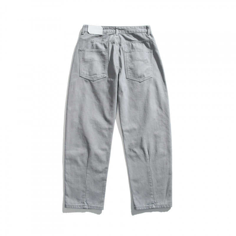 Herren Lässige Relaxed‑Fit Jeanshose mit Ziernähten und Knieabnähern Shop Nory
