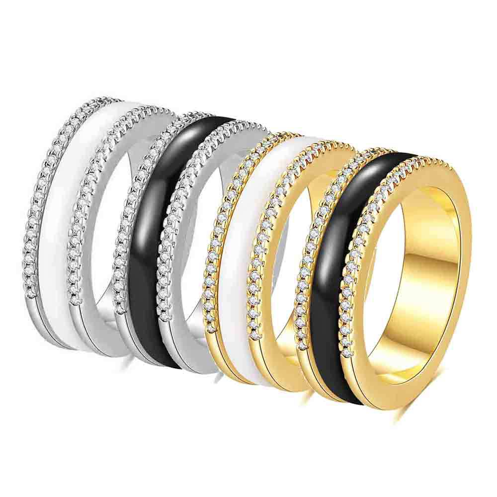 Herren Ring mit kunstvollem Kontrastdesign Shop Nory