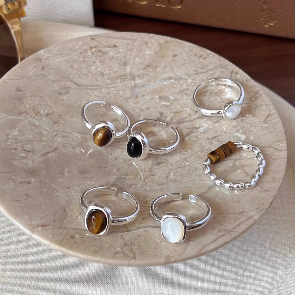 Damenring mit hochwertigem, facettiertem Halbedelstein Shop Nory
