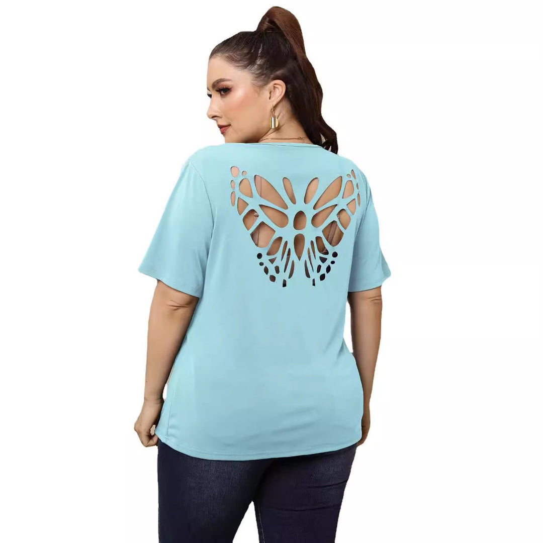 Damen modisches Basic T-Shirt