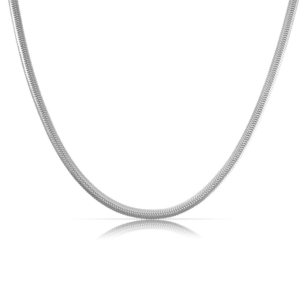 Damen elegante und versilberte Schlangenkette Shop Nory