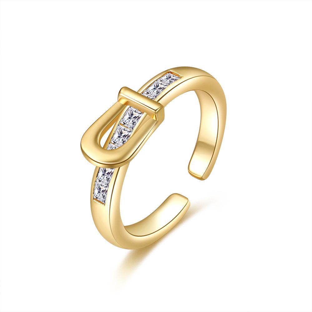 Damen trendiger Ring mit eleganten Zierdiamanten Shop Nory