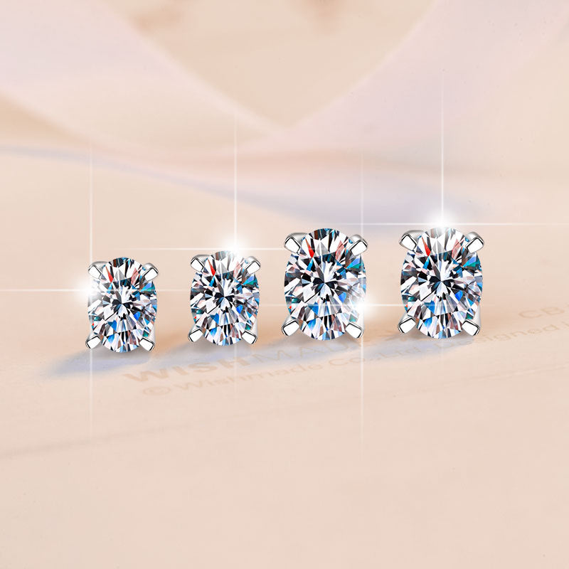 Damen Ohrstecker mit funkelndem Kristall in edler Goldfassung Shop Nory