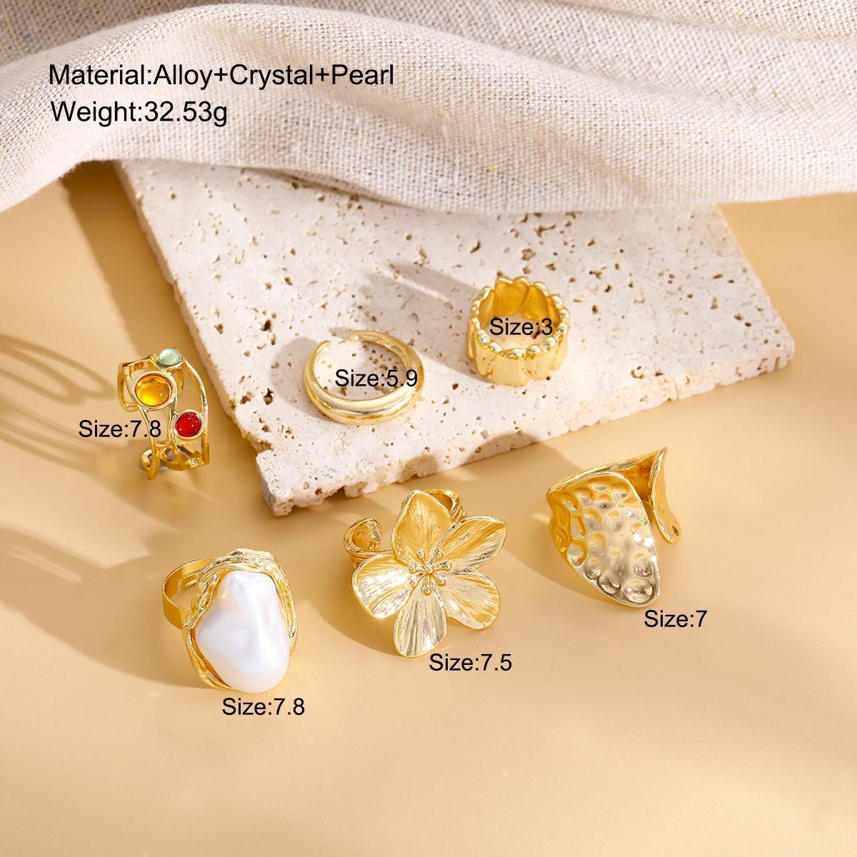Damen modisches Ring-Set mit kreativen Designvariationen Shop Nory