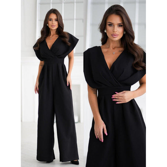 Damen Eleganter Weitbeiniger Jumpsuit