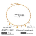 Damen Halskette mit muschelverzierten Anhängern aus hypoallergenem Edelstahl Shop Nory