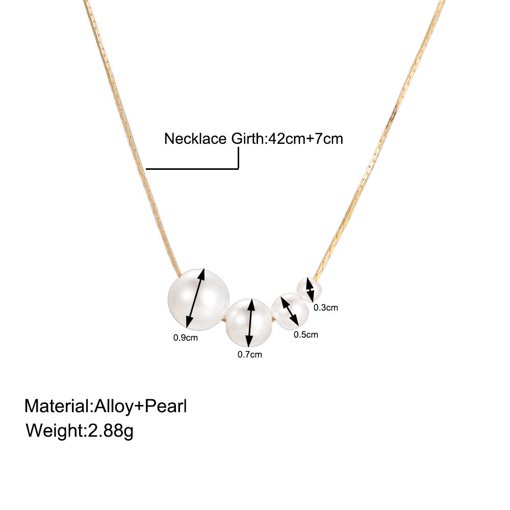 Damen Halskette mit eleganten Perlenakzenten Shop Nory
