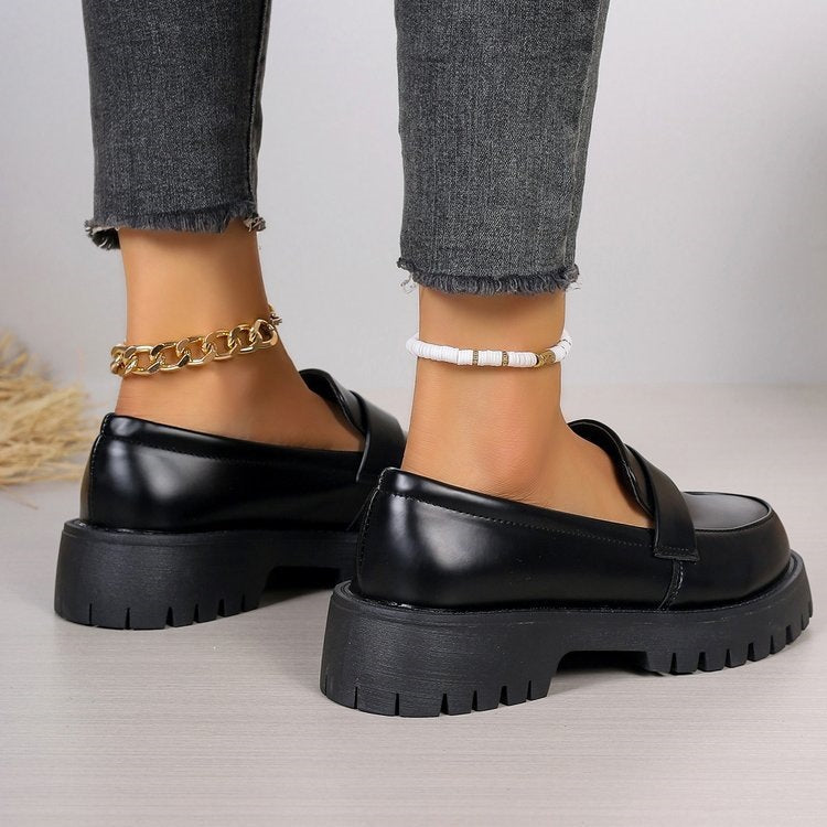Damen klassische Loafer mit rutschfester Sohle