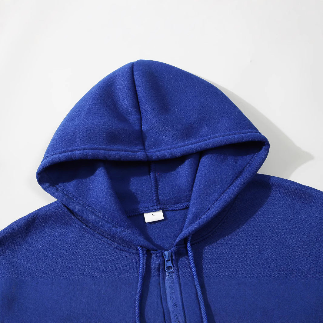 Herren nan Slim-Fit Kapuzensweatjacke mit mittigem Reißverschluss, doppellagiger Kapuze und praktischen Eingrifftaschen Shop Nory