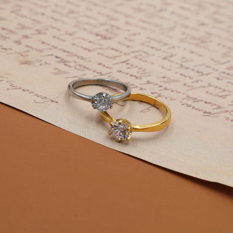 Damen Verlobungsring mit funkelndem Zirkonia Shop Nory