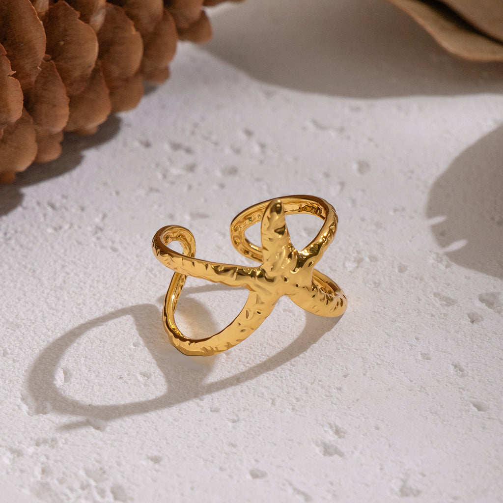 Damen Edelstahlring mit einzigartigem, handgefertigtem Design Shop Nory