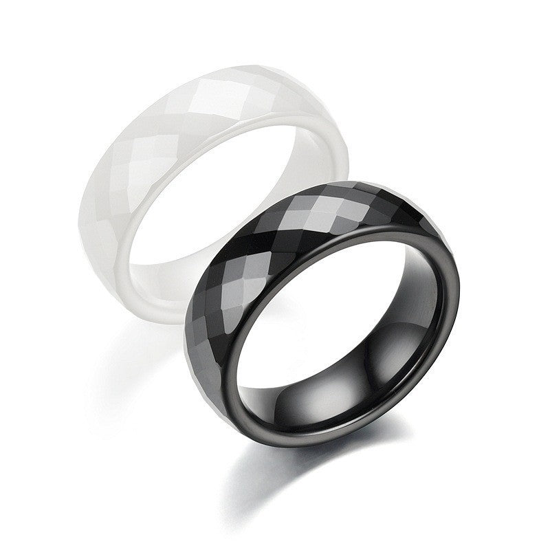 Herren Ring mit glänzendem facettiertem Design Shop Nory