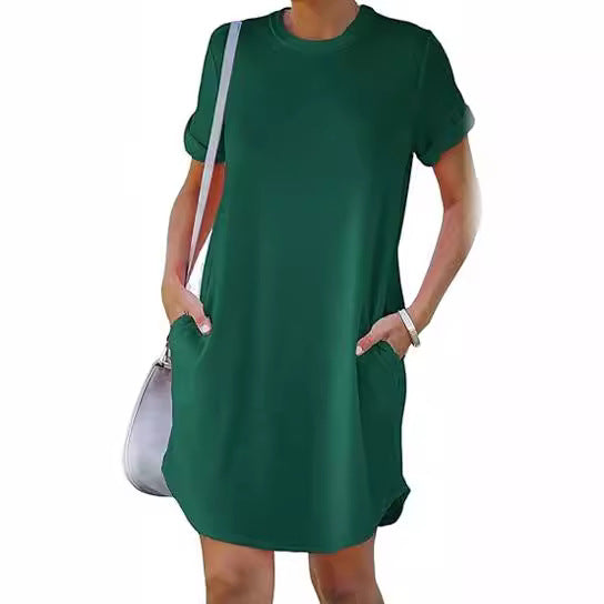 Damen Casual Kleid mit praktischen Taschen