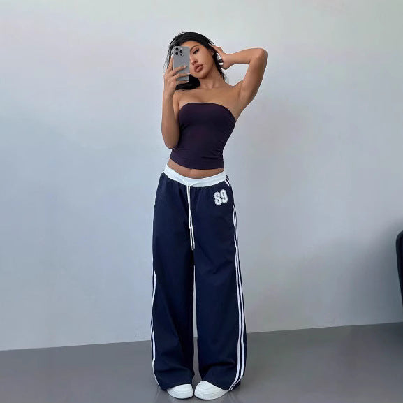 Damen Sportliche Jogginghose mit seitlichen Streifen