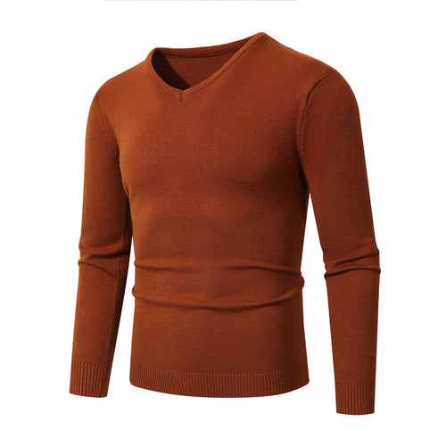 Herren V-Ausschnitt Pullover aus hochwertiger Baumwolle