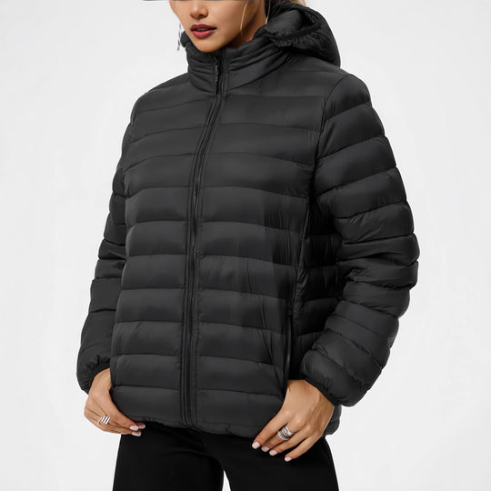 Damen Moderne Steppjacke mit Kapuze
