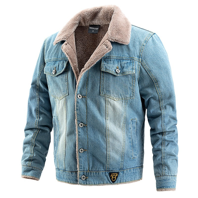 Herren Denimjacke mit Teddyfutter Shop Nory