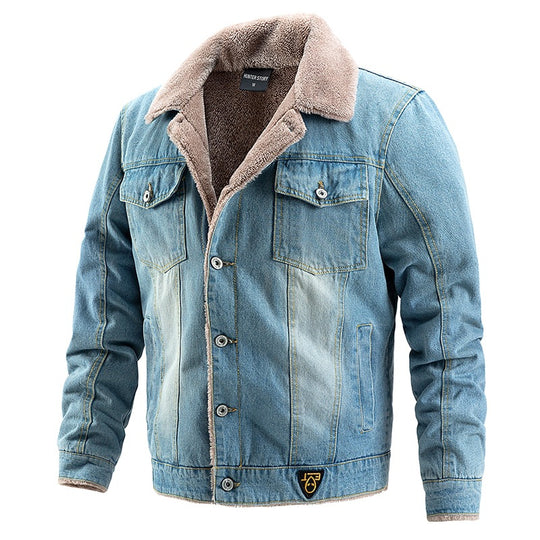 Herren Denimjacke mit Teddyfutter Shop Nory
