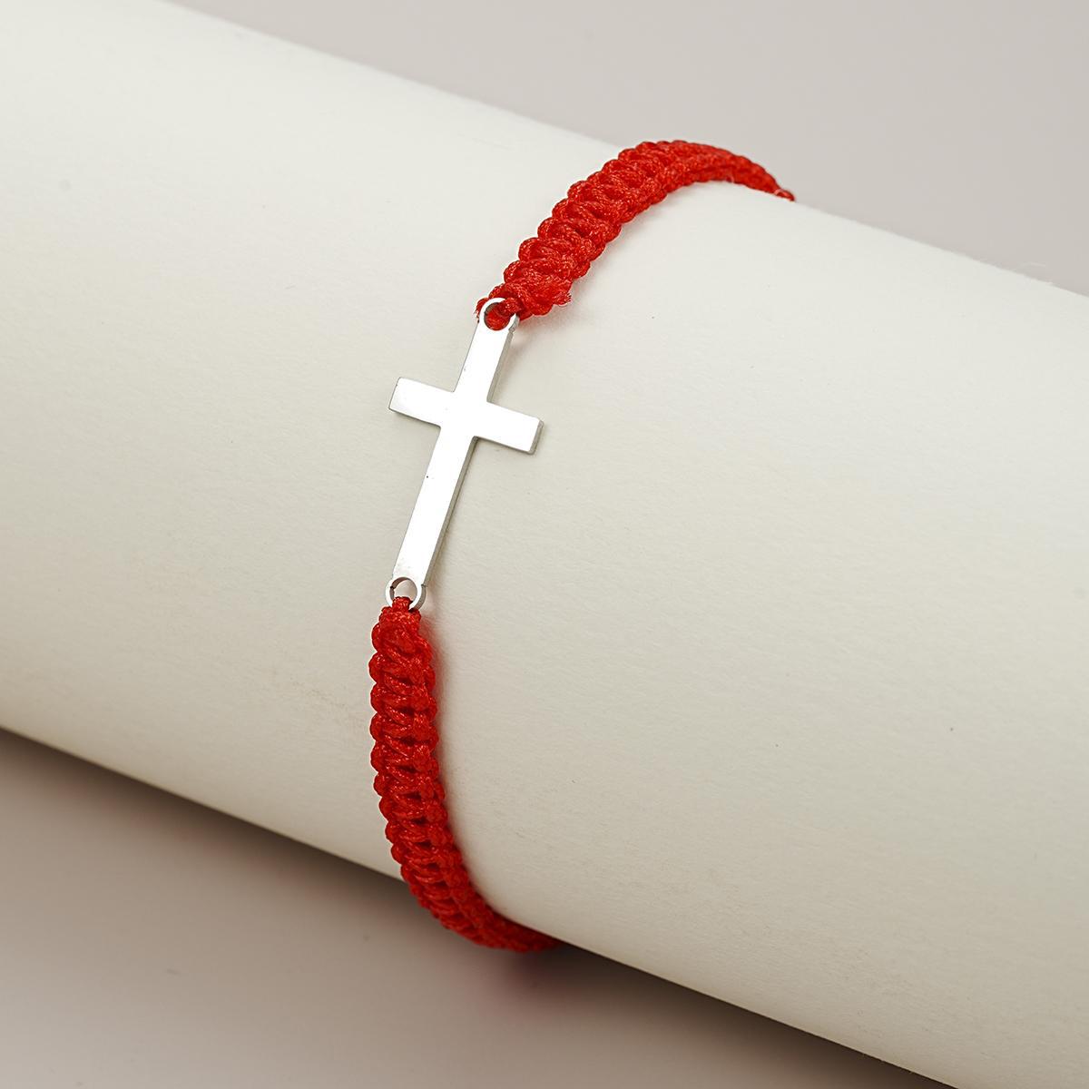 Damenarmband mit filigranem Kreuz-Anhänger und hochwertiger Kette Shop Nory