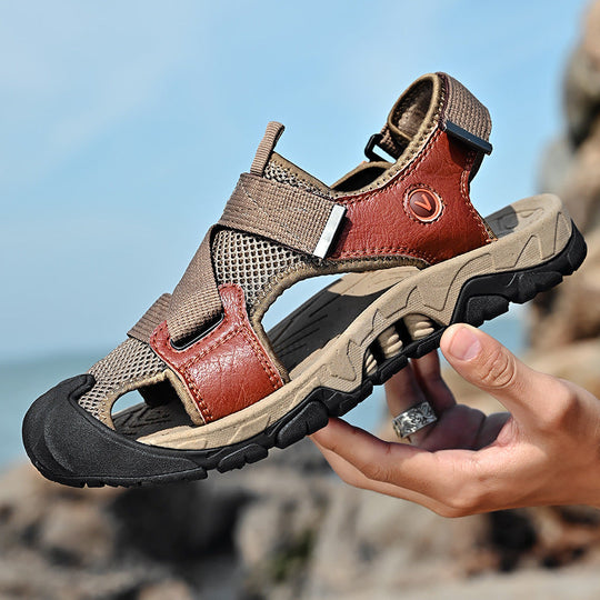 Herren Sportliche Outdoor-Sandalen mit rutschfester Sohle und individuell verstellbaren Riemen Shopnory