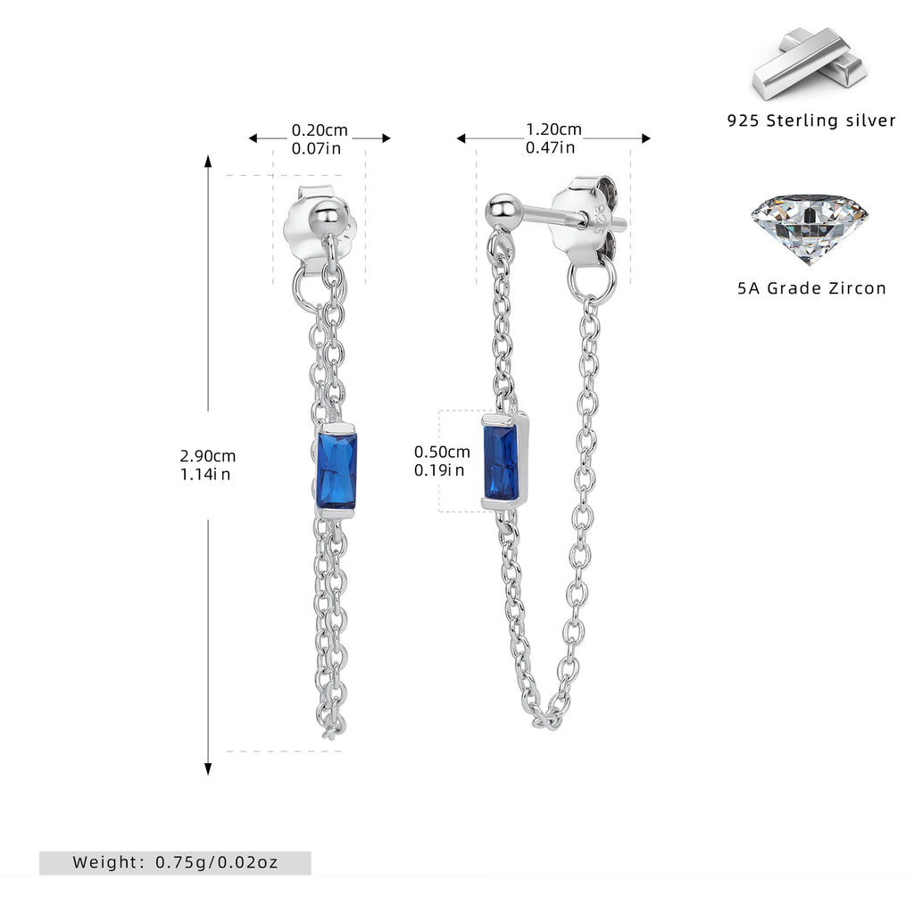 Damen Ohrringe mit luxuriösen Zirkonanhängern aus 925 Sterling Silber Shop Nory