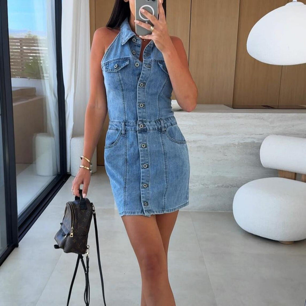 Damen Jeanskleid