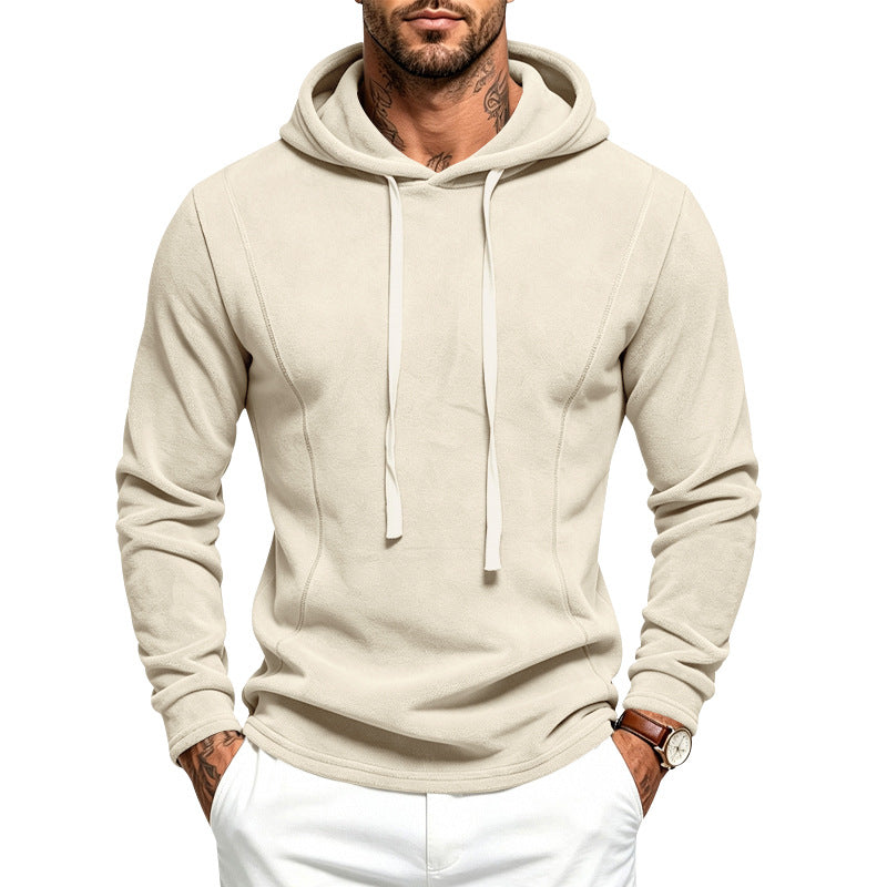 Herren Flauschiger Kapuzenpullover aus Teddy‑Fleece mit Tunnelzugsaum Shop Nory