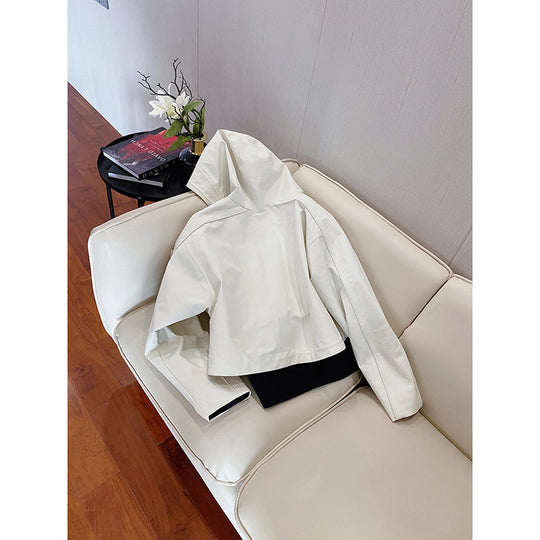 Damen Moderne Übergangsjacke mit extrahohem Kragen Shop Nory