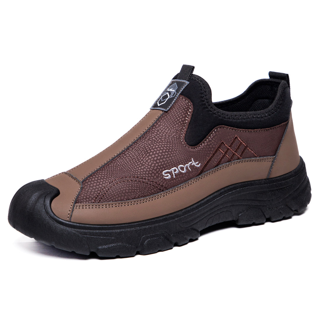 Herren nan robuster Slip-On Arbeitssneaker mit verstärkter Zehenkappe, rutschfester Profilsohle und elastischem Einstieg Shop Nory