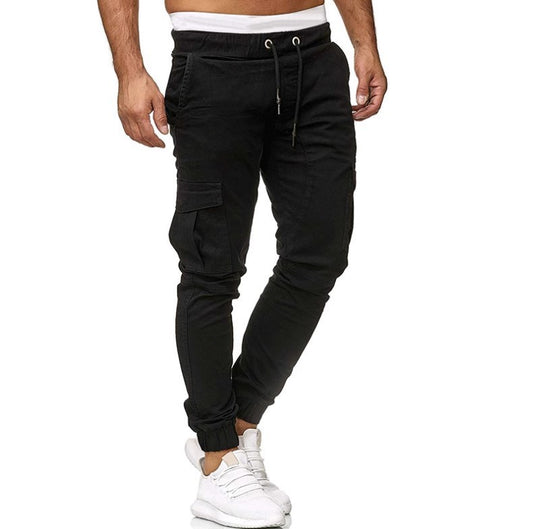 Herren Cargo-Joggerhose mit elastischem Bund, Kordelzug und tapered Bein Shop Nory
