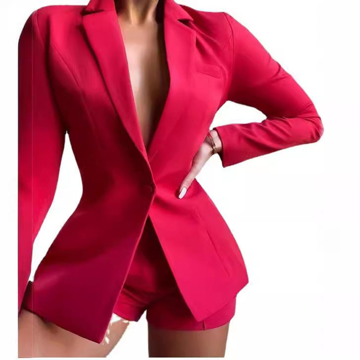 Damen taillierter Zebra-Muster-Longblazer mit betonter Taille und Single-Button Shop Nory
