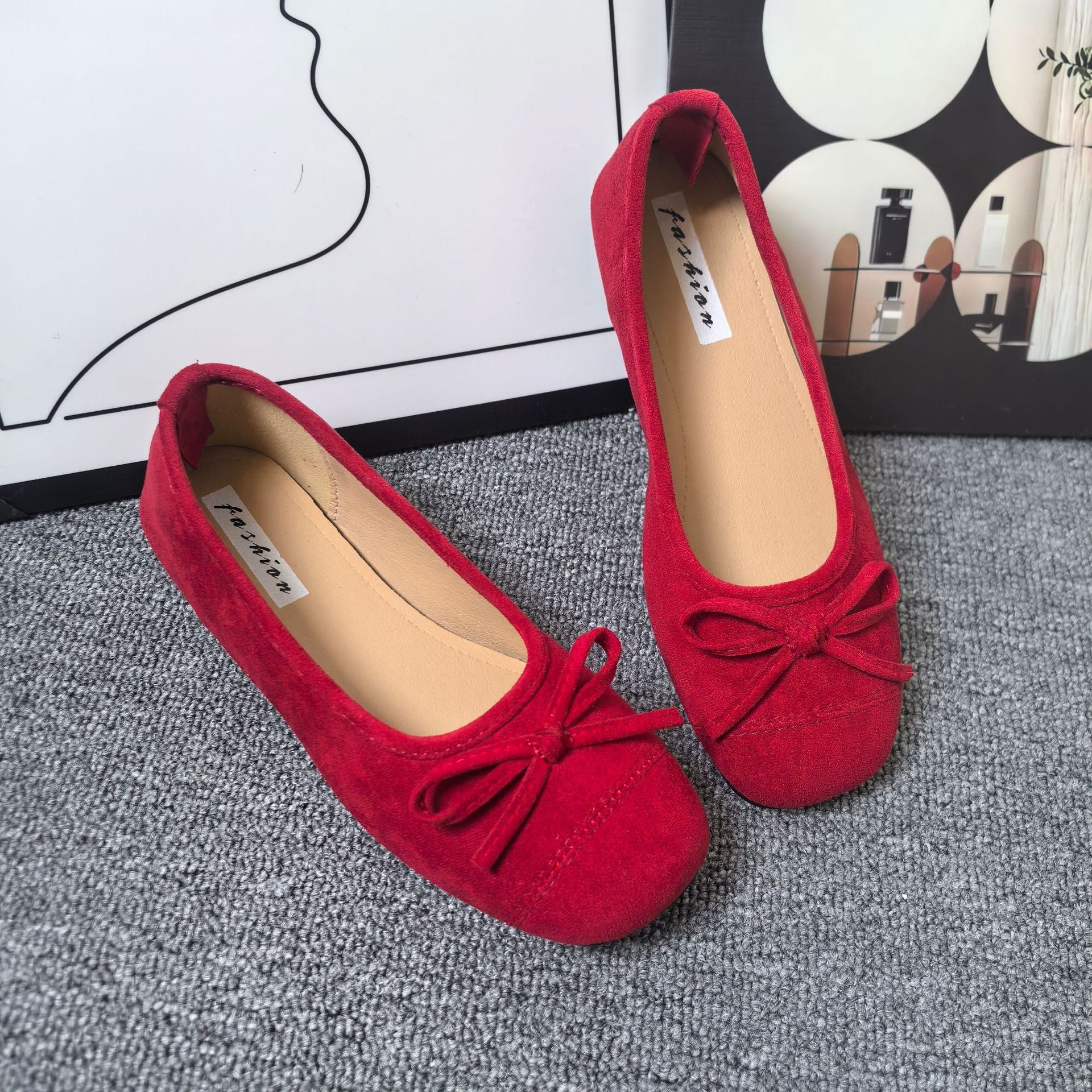 Damen Ballerinas mit elegantem Schleifen-Detail und softem Innenfutter