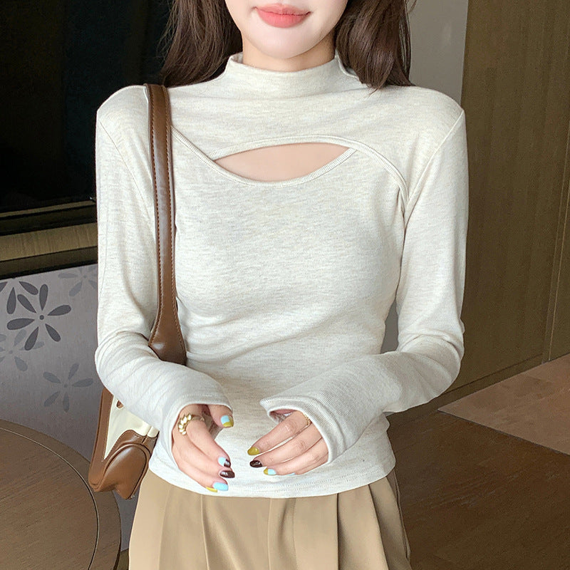 Damen Langarmshirt mit modischem Cut-Out Shop Nory