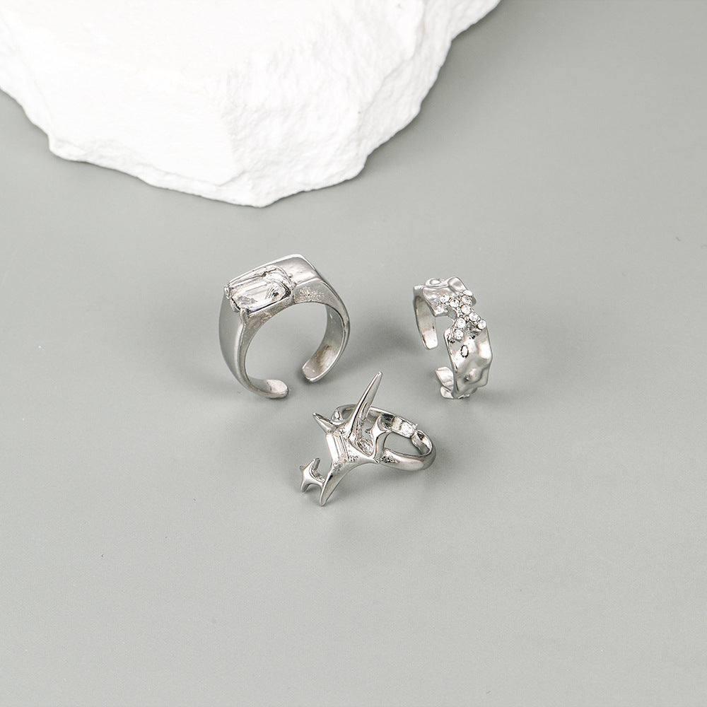 Damen Ring-Set mit modernen und kreativen Designelementen Shop Nory