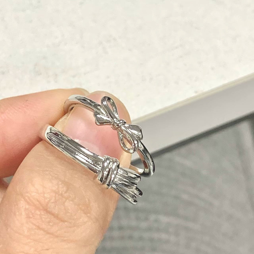 Damen zarter Schmuckring mit kunstvollem Knotendesign Shop Nory