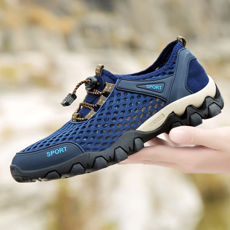 Damen Atmungsaktive und rutschfeste Sportschuhe mit elastischem Schnellschnürsystem