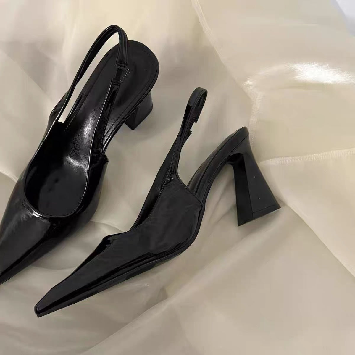 Damen Slingpumps mit Blockabsatz