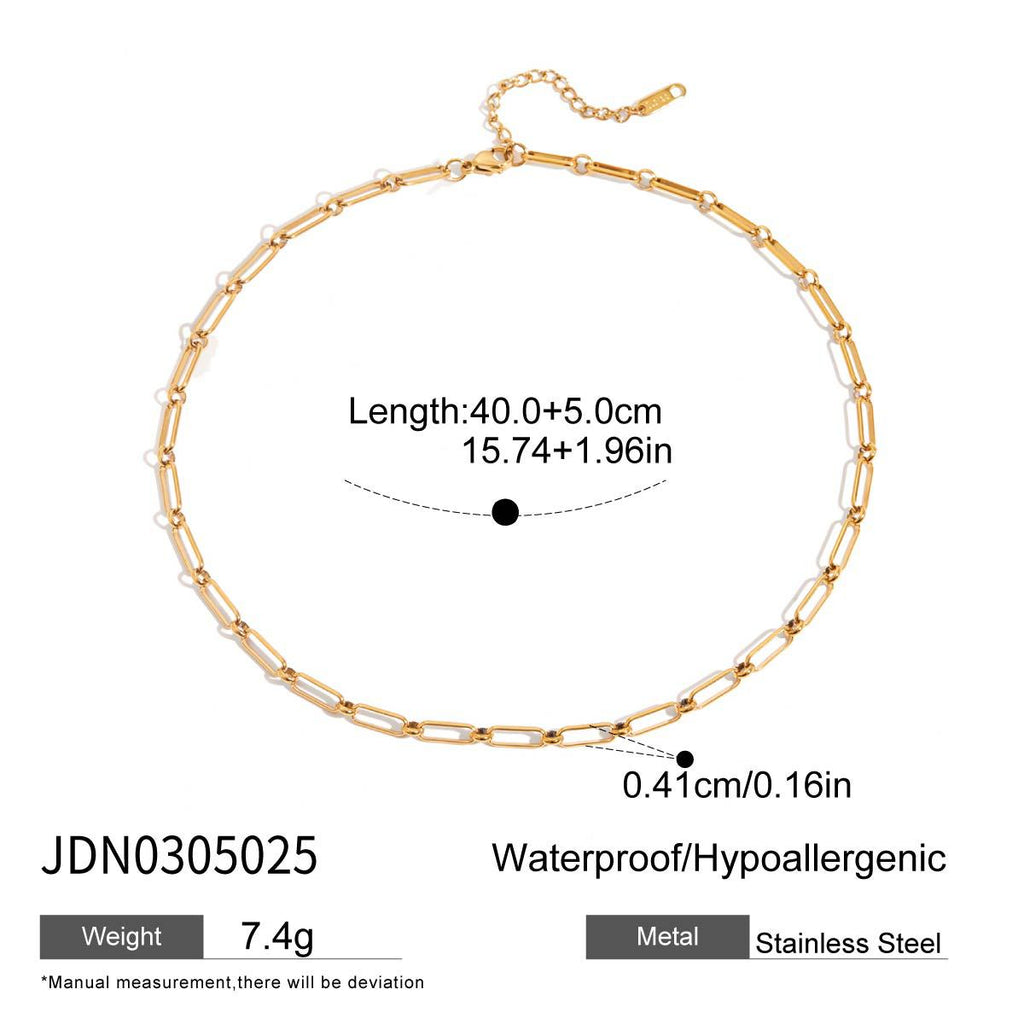 Damen Edelstahl Halskette mit wasserfestem und hypoallergenem Design Shop Nory
