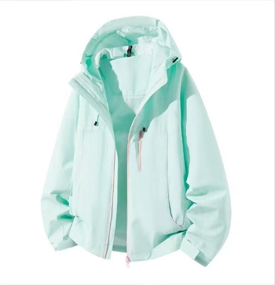 Herren Wasserdichte Kapuzen-Softshelljacke mit winddichtem Schnitt und Reißverschluss Shop Nory