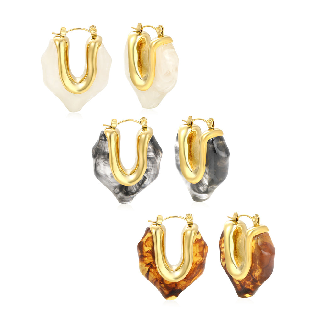 Damen Hängende Ohrstecker mit kreativem Design und elegantem Goldüberzug Shop Nory