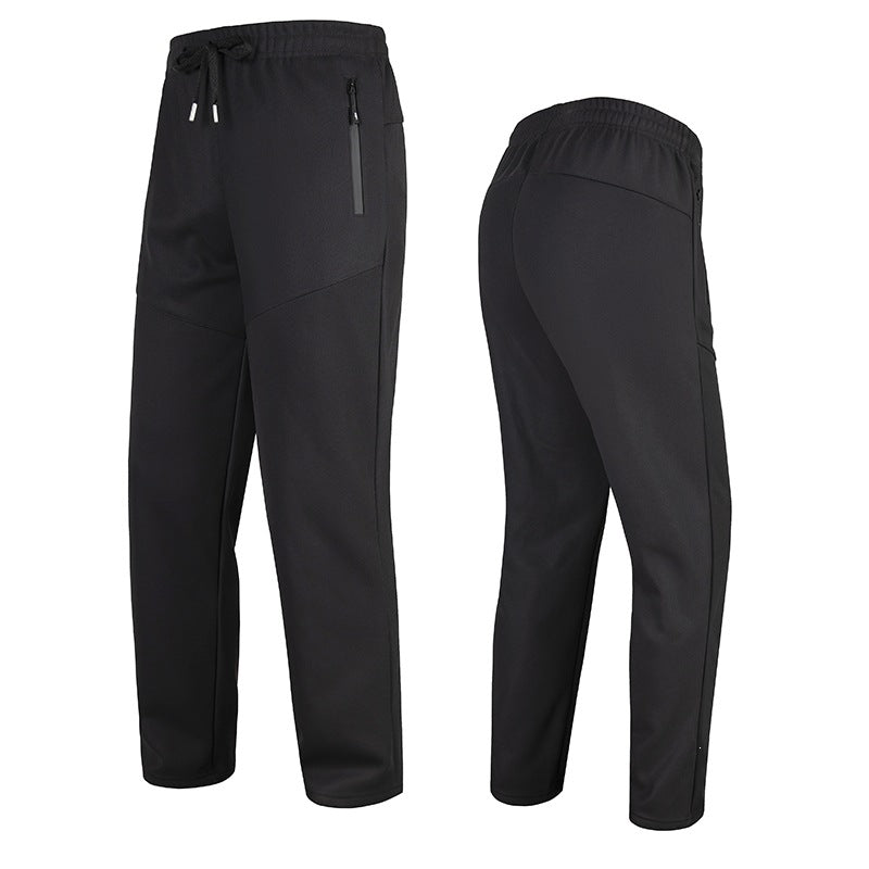 Herren Athletische Freizeit-Jogginghose mit Elastikbund, Reißverschlusstasche & ergonomischen Teilungsnähten Shop Nory