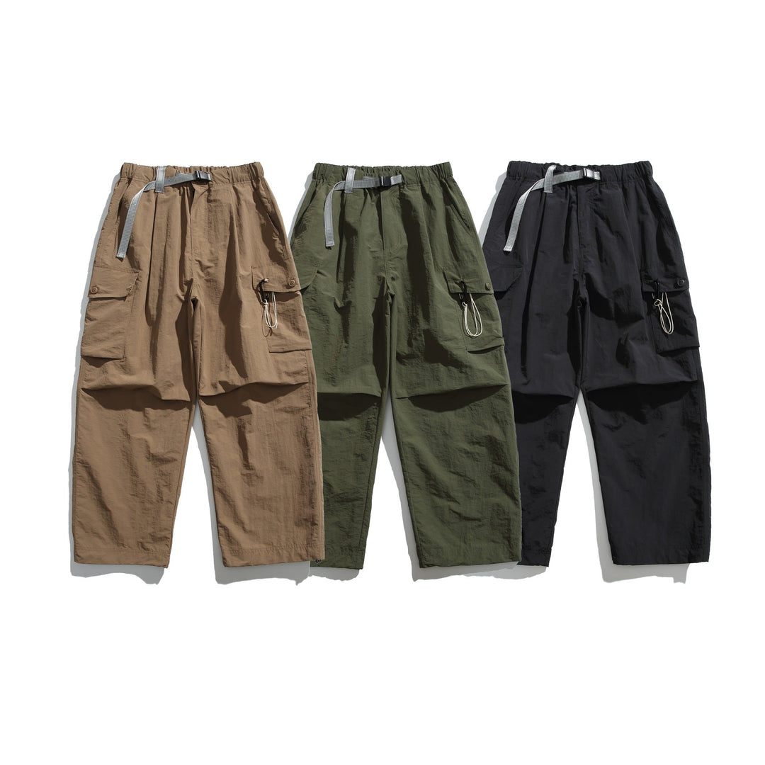 Herren Cargo-Hose im Utility‑Stil mit elastischem Bund und integriertem Gurt Shop Nory